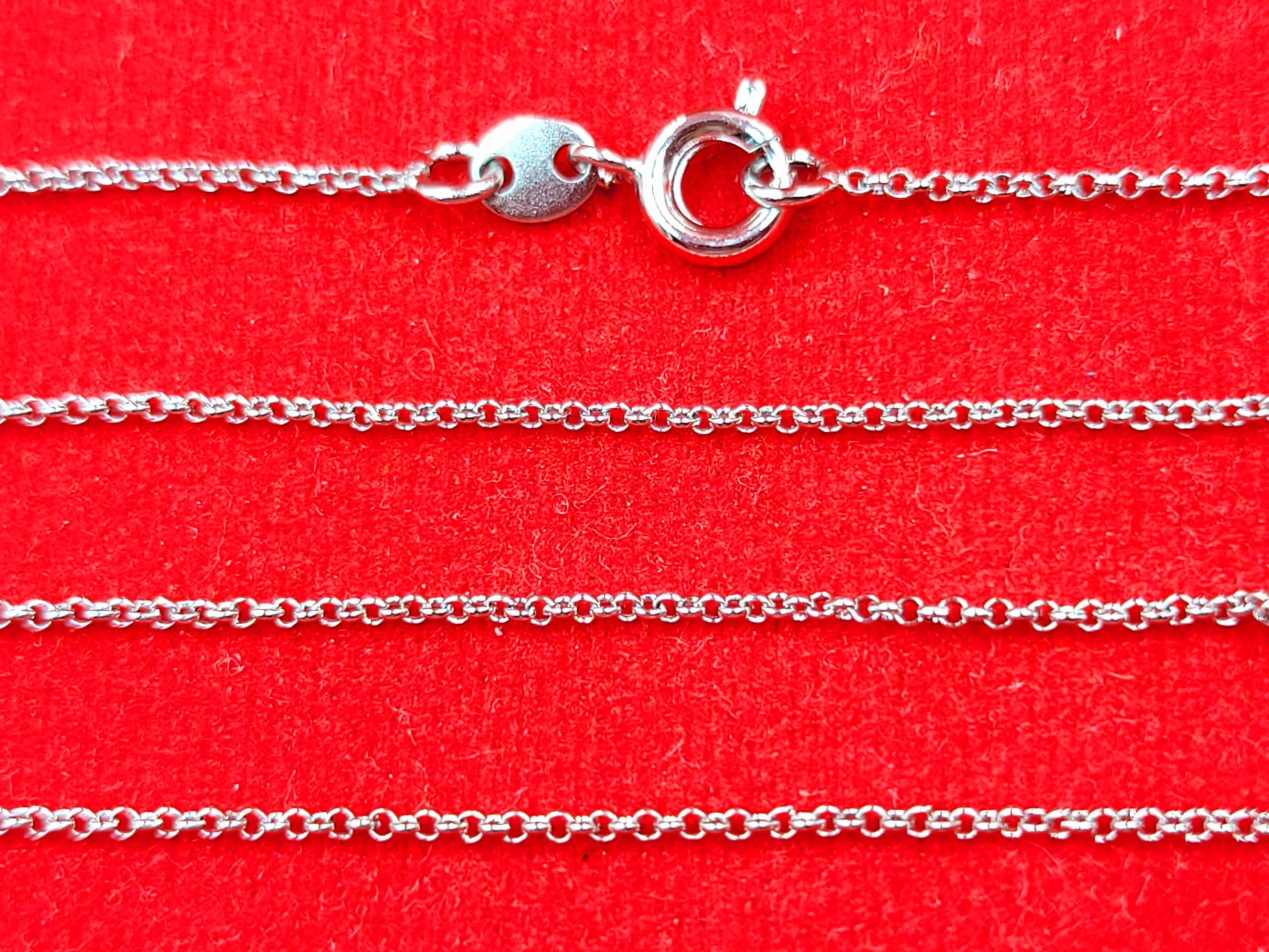 Ланцюжок Xuping 1 мм довжина 60 см родій