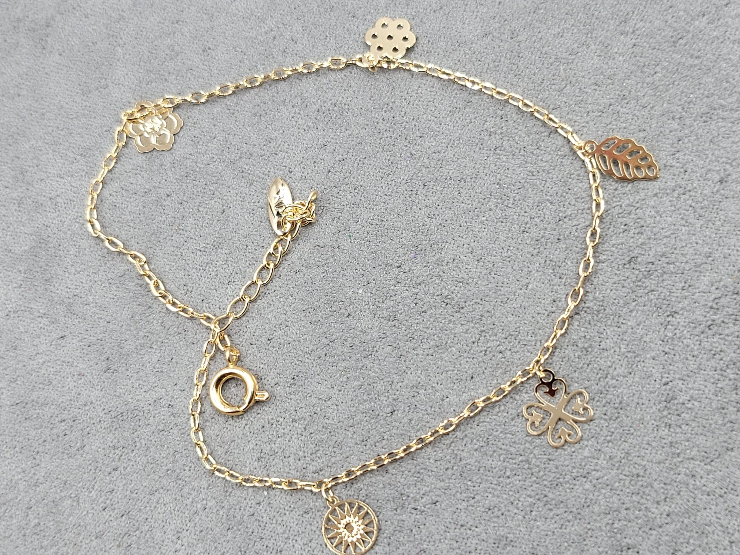 Браслет на ногу Xuping длина 26 см (позолота 18к)