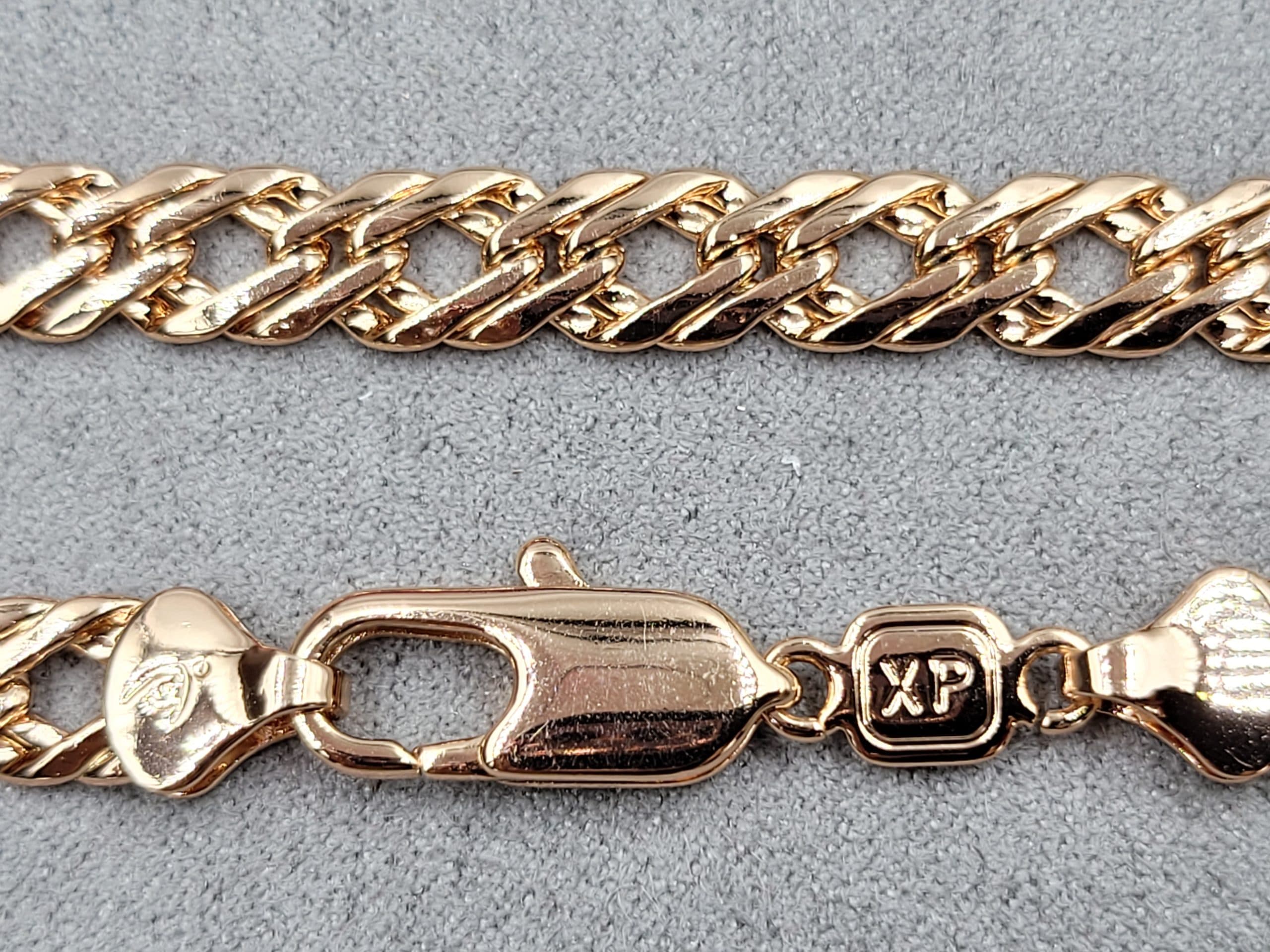 Ланцюжок Xuping 7,4 мм довжина 50 см червона позолота