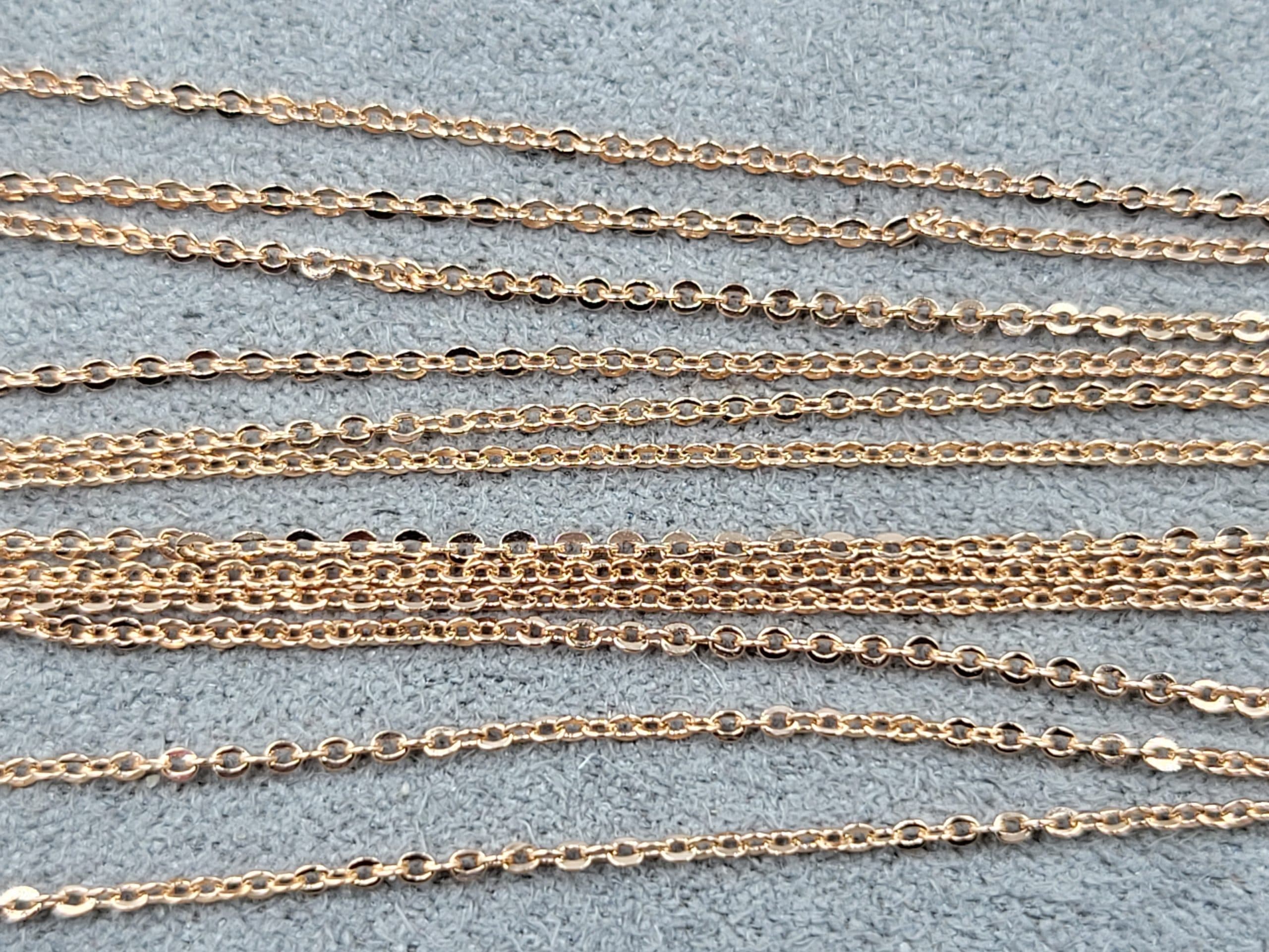 Ланцюжок Xuping 1 мм довжина 45 см червона позолота