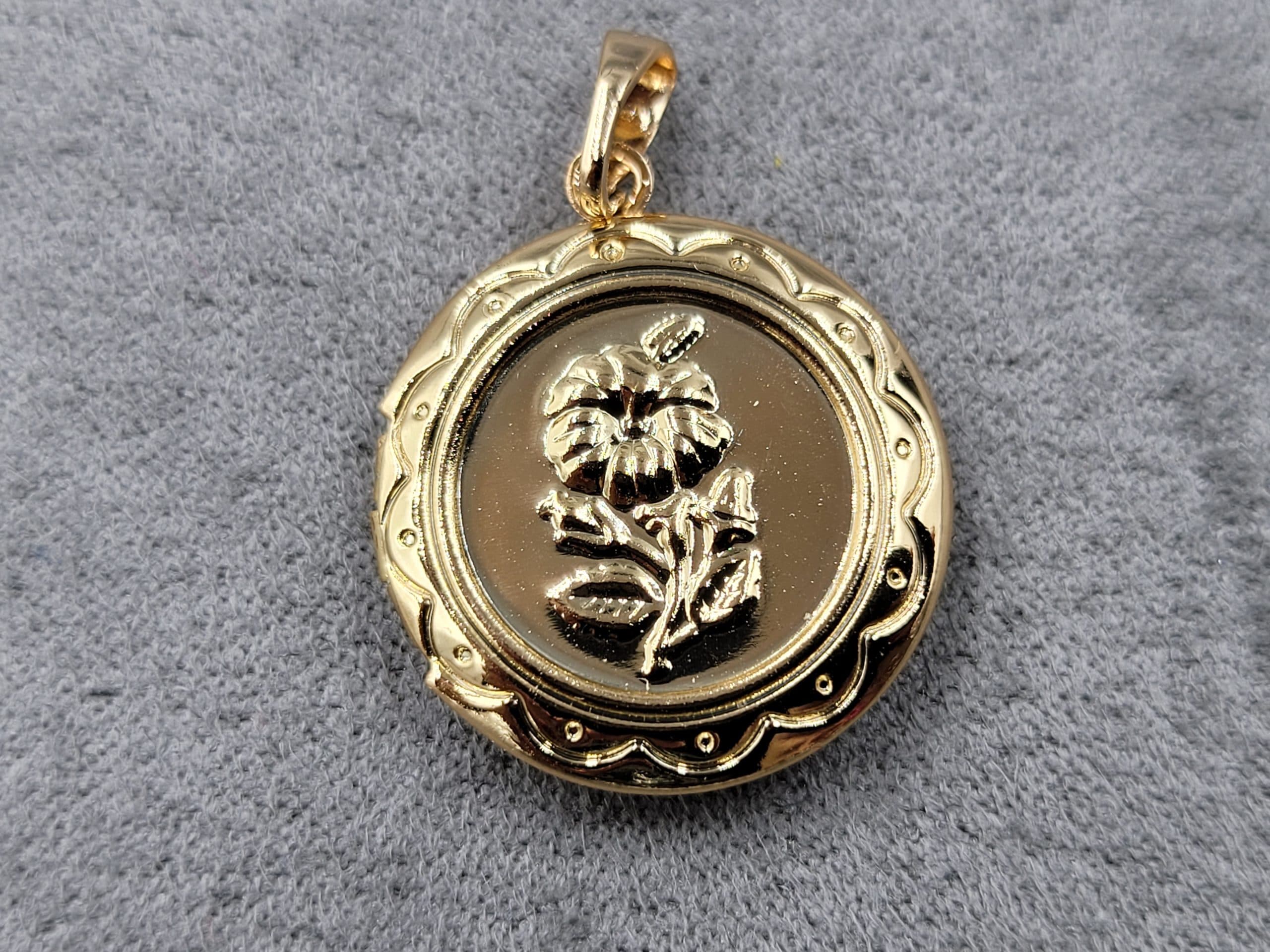 Ладанка 20 мм Xuping позолота 18к