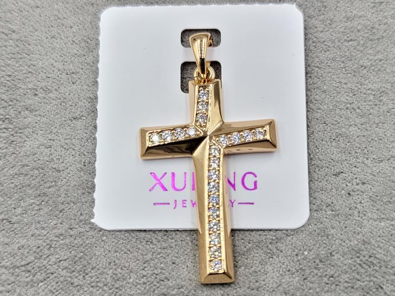 Хрестик Xuping 20 мм в. 35 позолота 18к