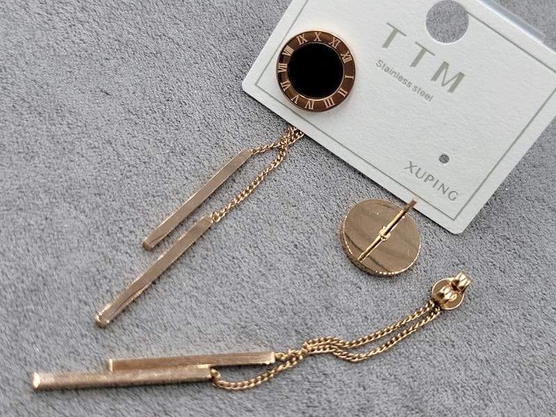 Гвоздики ТТМ Xuping 12 мм довжина 70 мм рожеве золото