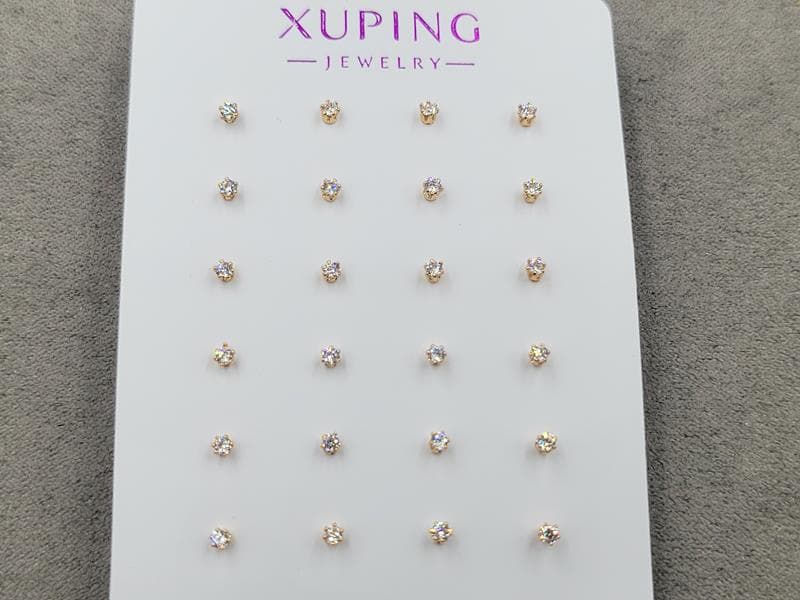 Гвоздики Xuping 2,2 мм позолота 18к 1 пара