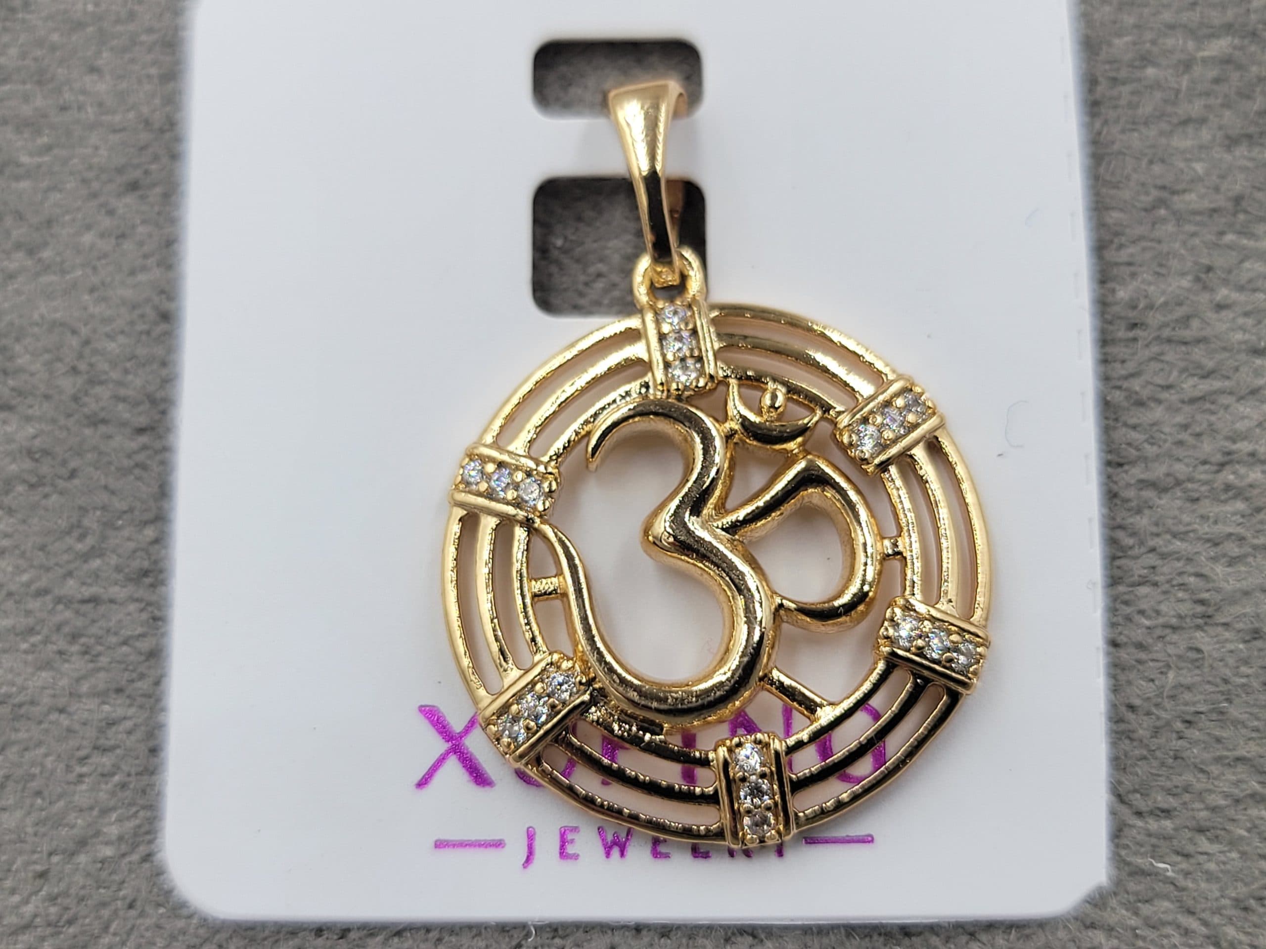 Кулон Xuping 18 мм в. 25 мм позолота 18к