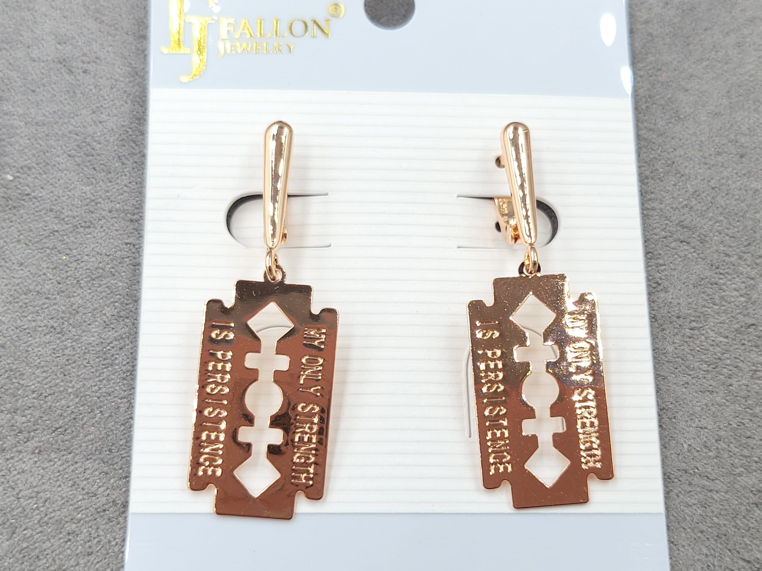 Сережки Fallon 14*40 мм англійський замок