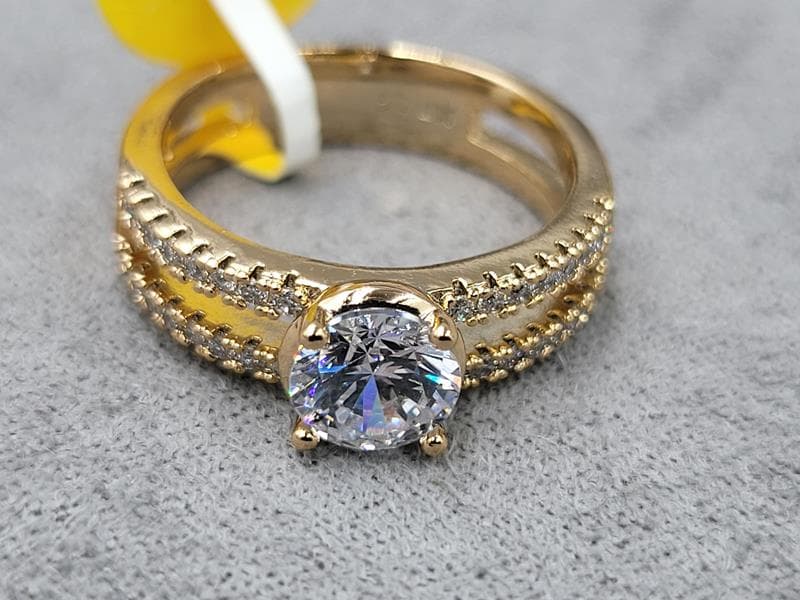 Каблучка Xuping 6,5 мм (16,17,18,19,20 розміри) колір 18к