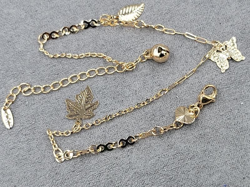 Браслет  на ногу Xuping 2 мм довжина 24+5 см колір 18к