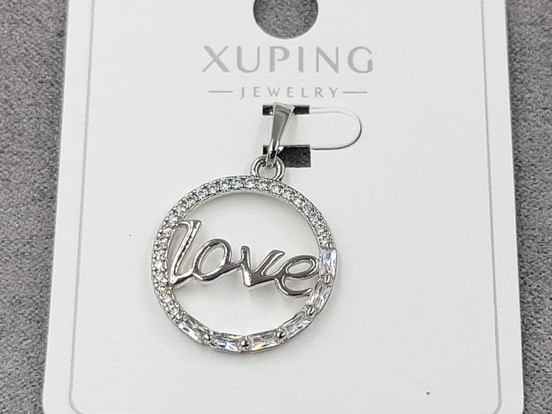 Кулон Xuping 18 мм висота 27 мм родій