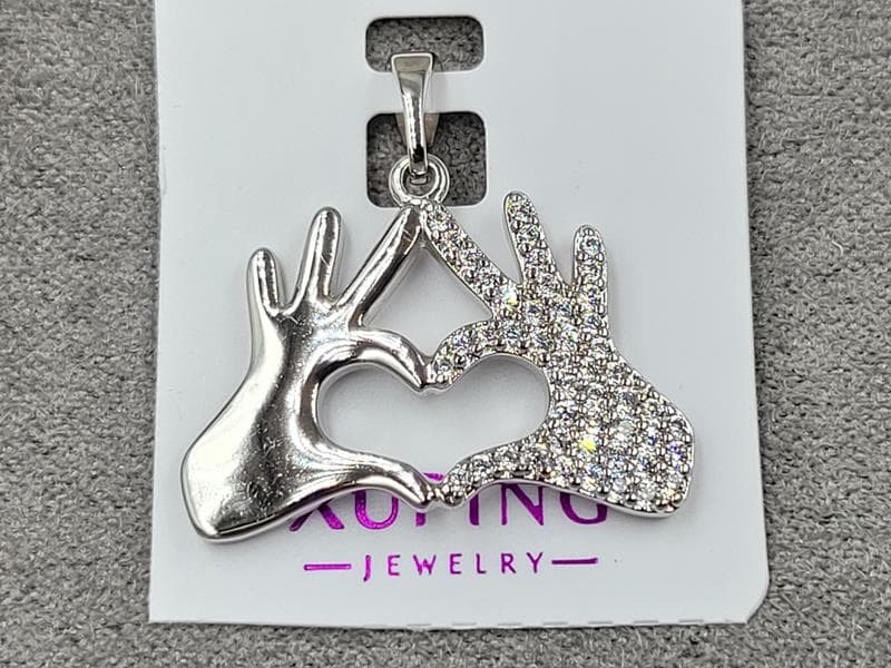 Кулон Xuping 24 мм висота 24 мм родій