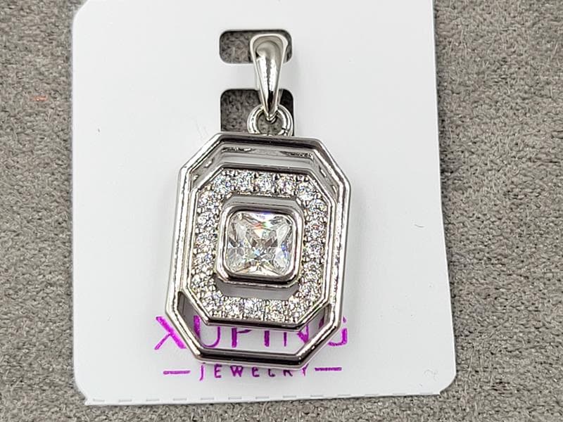 Кулон Xuping 14 мм висота 27 мм родій