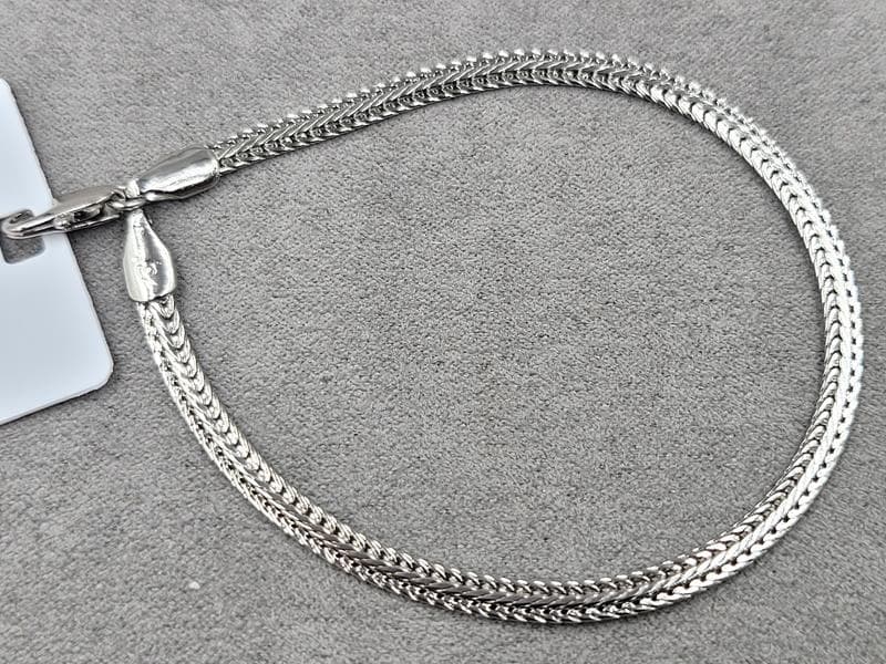 Браслет Xuping 3,5 мм довжина 20 см родій