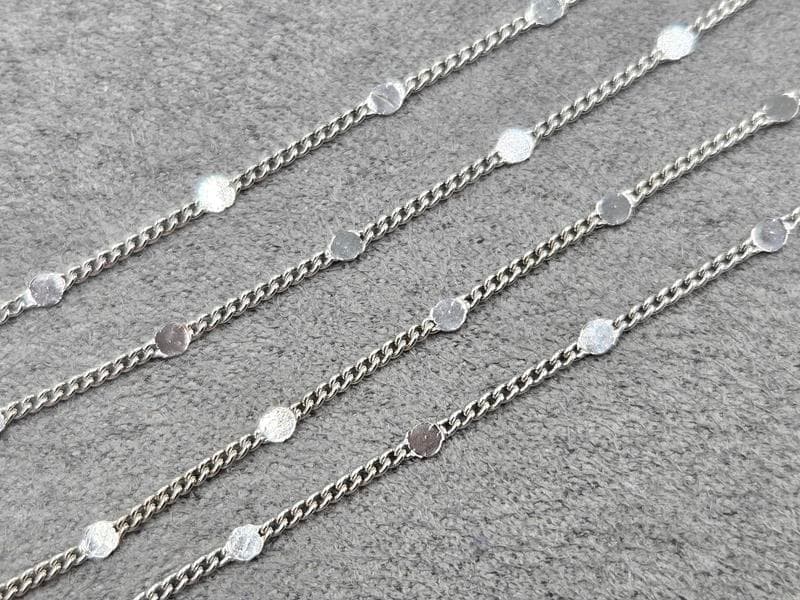 Ланцюг Xuping 1,3 +2 мм довжина 45 см колір сталь