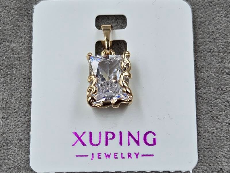 Кулон Xuping 8 мм висота 18 мм колір 18к