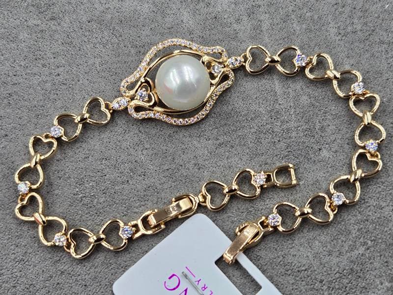 Браслет Xuping 19 + 7 мм довжина 21 см колір золото