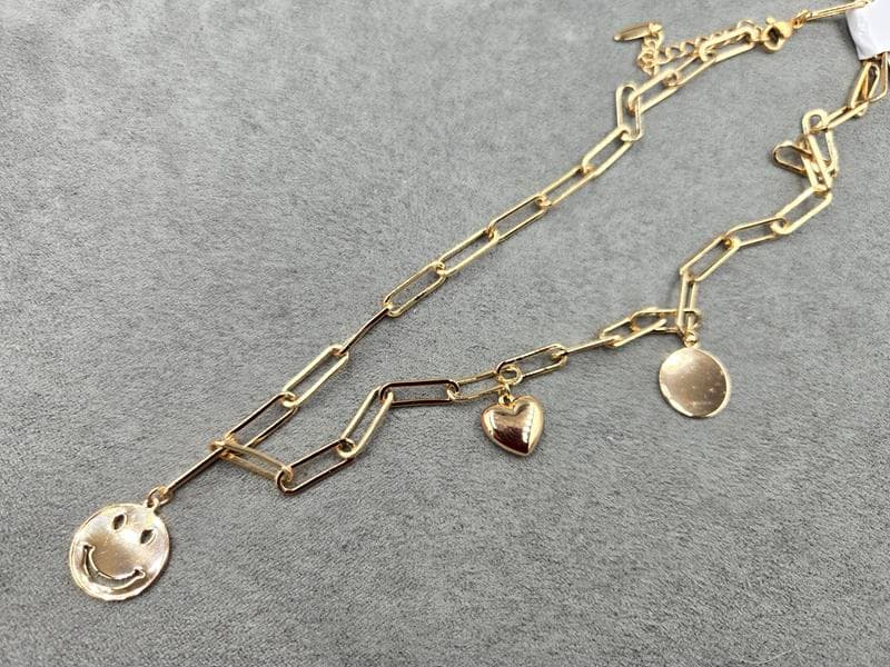 Кольє Xuping товщ. 5 мм довжина 45+5 см колір золото 18к