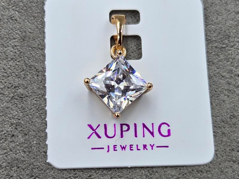 Кулон Xuping 12 мм висота 20 мм колір 18к
