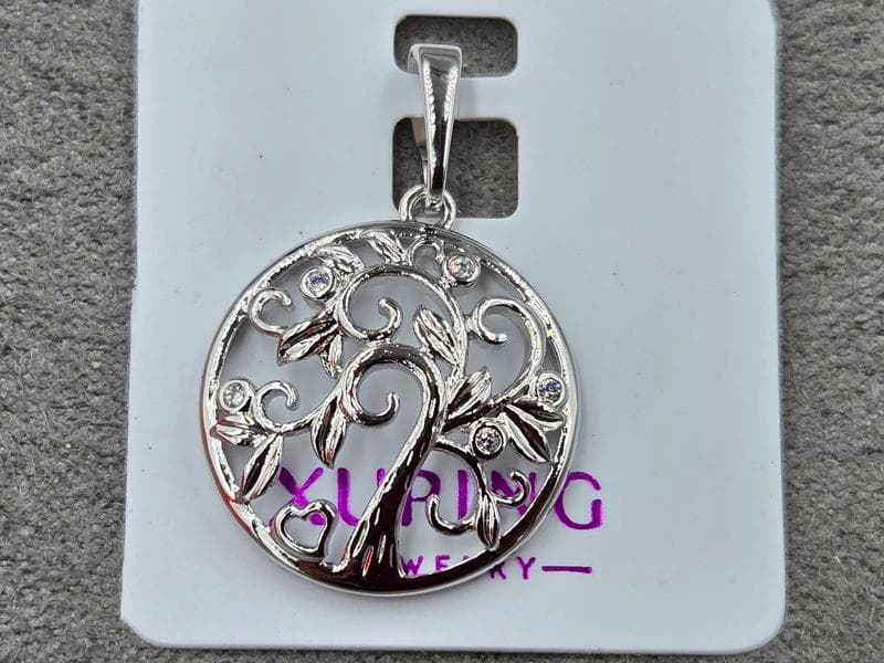 Кулон Xuping 18 мм висота 28 мм родій