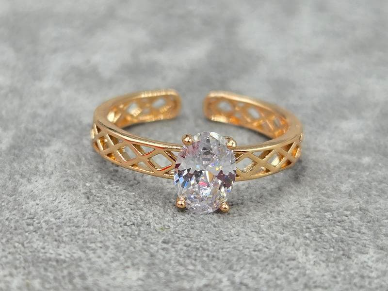 Каблучка Xuping 7 мм роз'ємна колір 18к