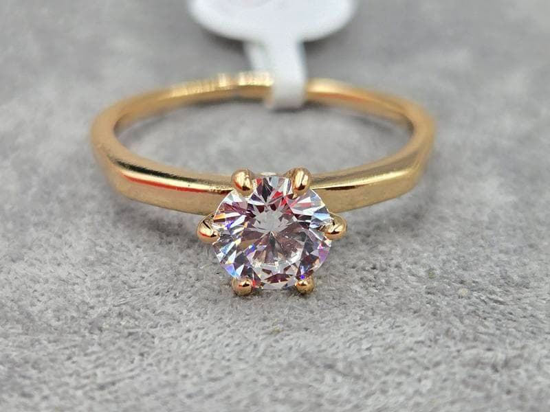 Каблучка Xuping 7 мм (19,20 розмір) колір 18к