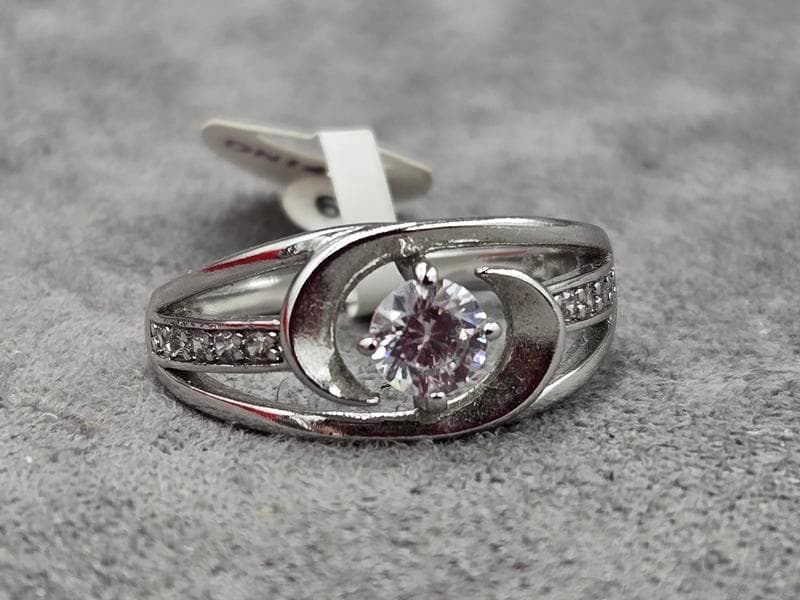 Каблучка Xuping 8,5 мм (16,19,20 розмір) родій