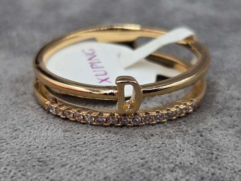 Кольца Xuping 7 мм ((20 розмір) буква D