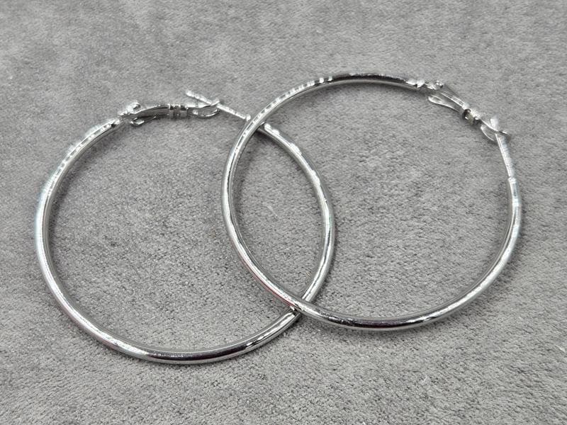 Сережки кільця  M&L Xuping 2 мм 45 мм родій