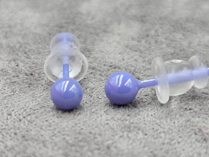 Гвоздики Xuping кераміка 4 мм бузкові