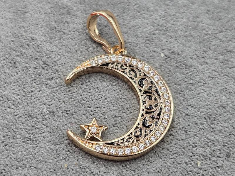 Кулон Xuping 17 мм висота 28 мм колір 18к