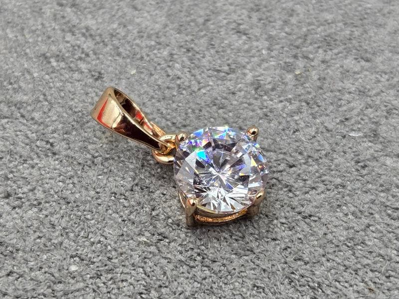 Кулон Xuping 8 мм висота 15 мм колір 18к