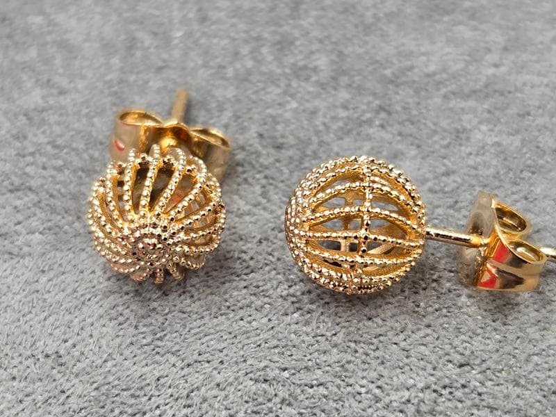 Гвоздики Xuping 8 мм колір 18к