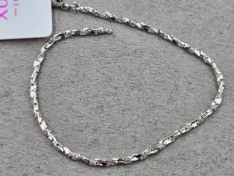 Браслет Xuping 2 мм довжина 19 см родій