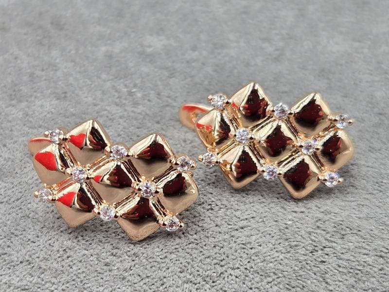 Сережки Fallon 11*16 мм англійський замок