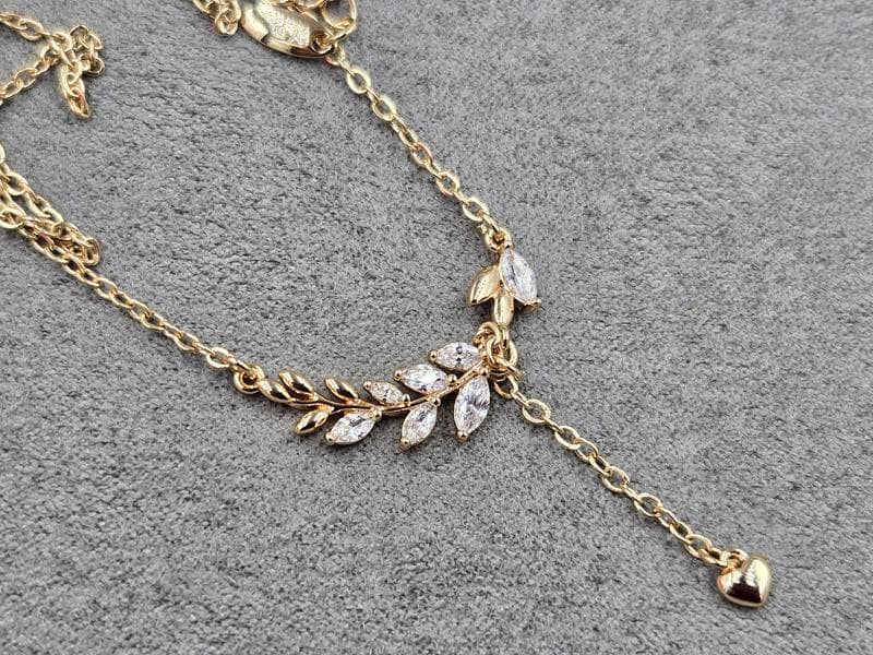 Кол'є Xuping довжина 43+6 см колір золото 18к