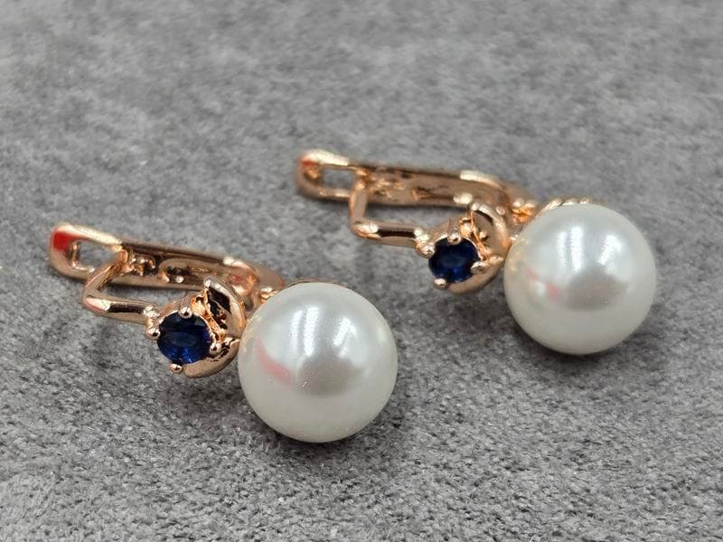 Сережки Fallon 9 мм висота 19 мм англійський замок