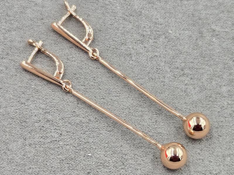 Сережки Fallon 8 мм висота 55 мм англійський замок