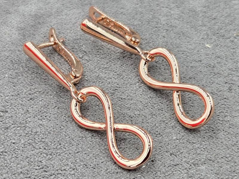 Сережки Fallon 8 мм висота 35 мм англійський замок