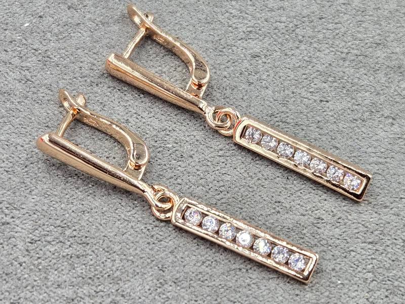 Сережки Fallon 3,5 мм висота 36 мм англійський замок