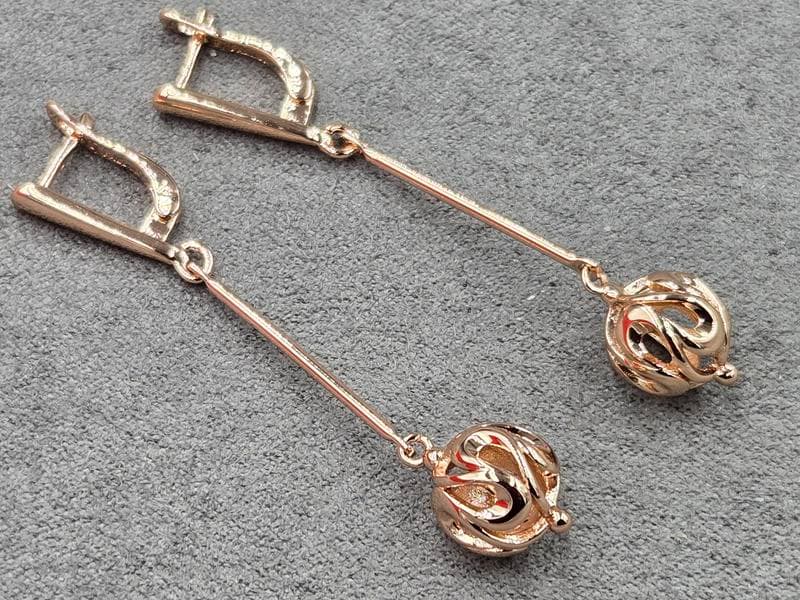 Сережки Fallon 9 мм висота 54 мм англійський замок