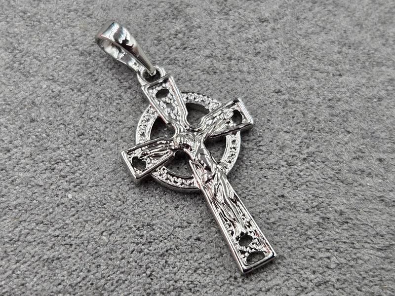 Хрестик Xuping 15 мм висота 23 мм родій