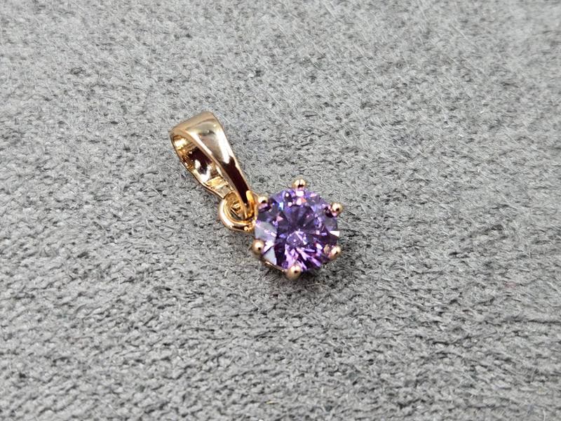 Кулон Xuping 6 мм висота 14 мм колір 18к