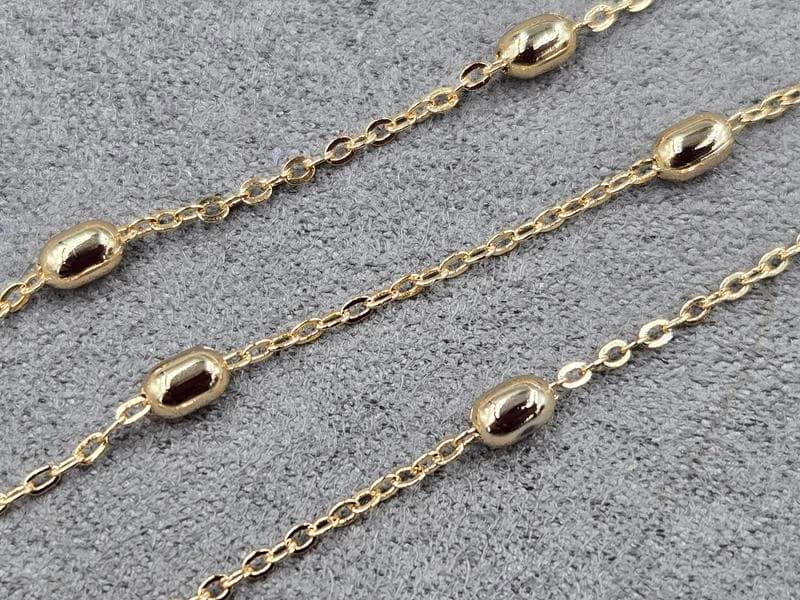 Ланцюг Xuping 3*5+1,6 мм довжина 45 см колір золото