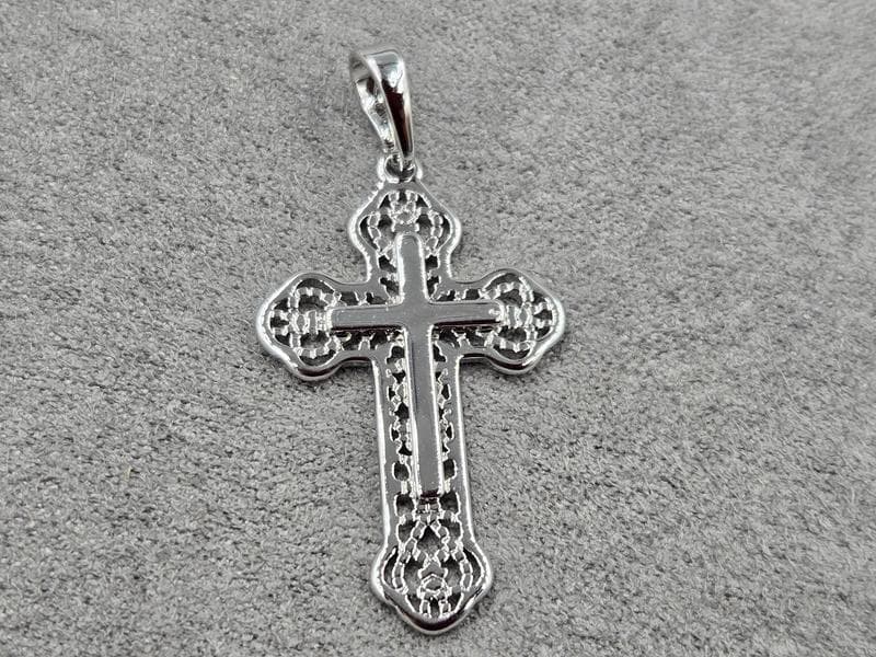 Хрестик Xuping 20 мм висота 38 мм родій