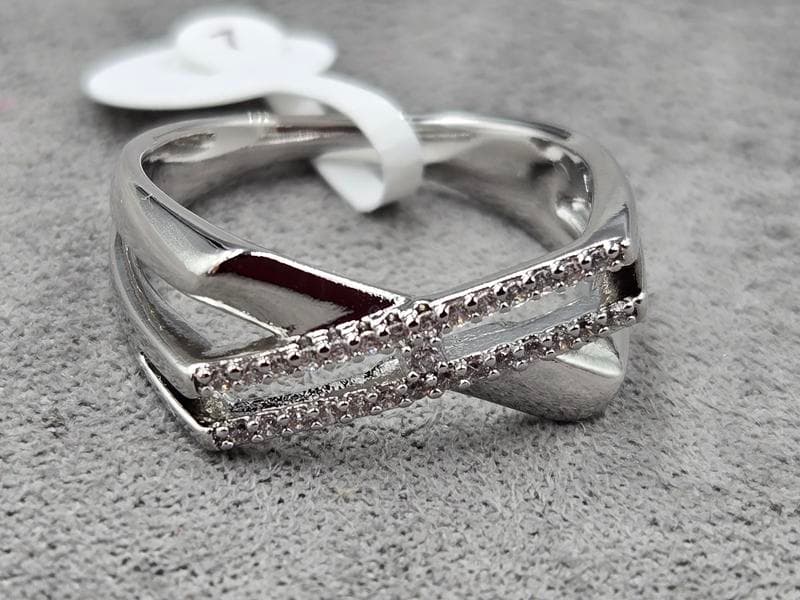 Каблучка Xuping 8 мм (16,17,18,19 розмір) родій