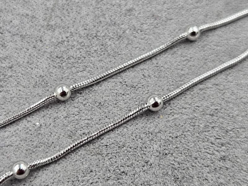 Ланцюг Xuping 3+1 мм довжина 60 см колір сталь