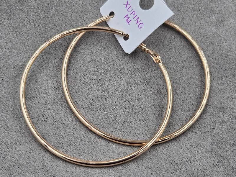 Сережки кільця  M&L Xuping 2 мм 60 мм колір 18к