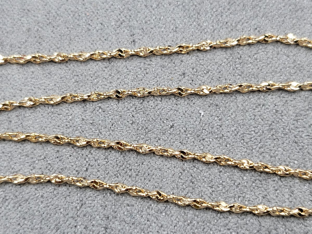 Ланцюжок Xuping 1,3 мм довжина 45 см позолота 18к