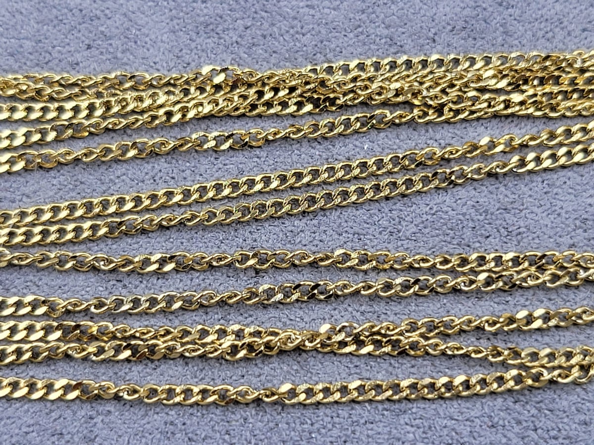 Ланцюжок ТТМ Xuping д. 45 см ш. 1,5 мм позолота 14к