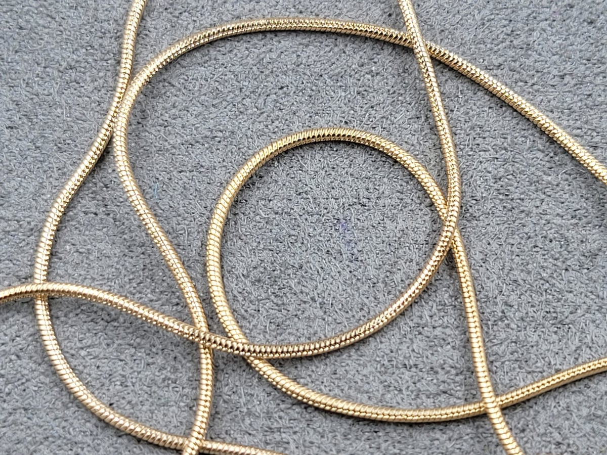 Ланцюжок Xuping д. 60 см т. 1 мм позолота 18к