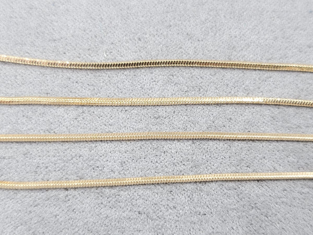 Ланцюжок Xuping 1,2 мм довжина 60 см позолота 18к